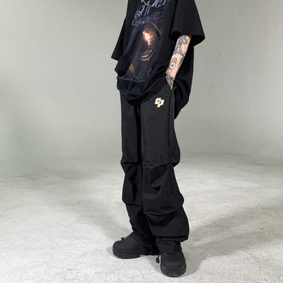 Layered Pleats Pants Korean Street Fashion Pants By Ash Dark Shop Online at OH Vault