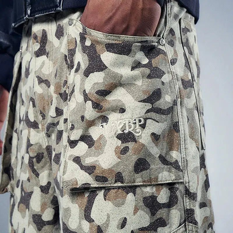 Multi-Pocket Camouflage Pants Korean Street Fashion Pants By Yad Crew Shop Online at OH Vault