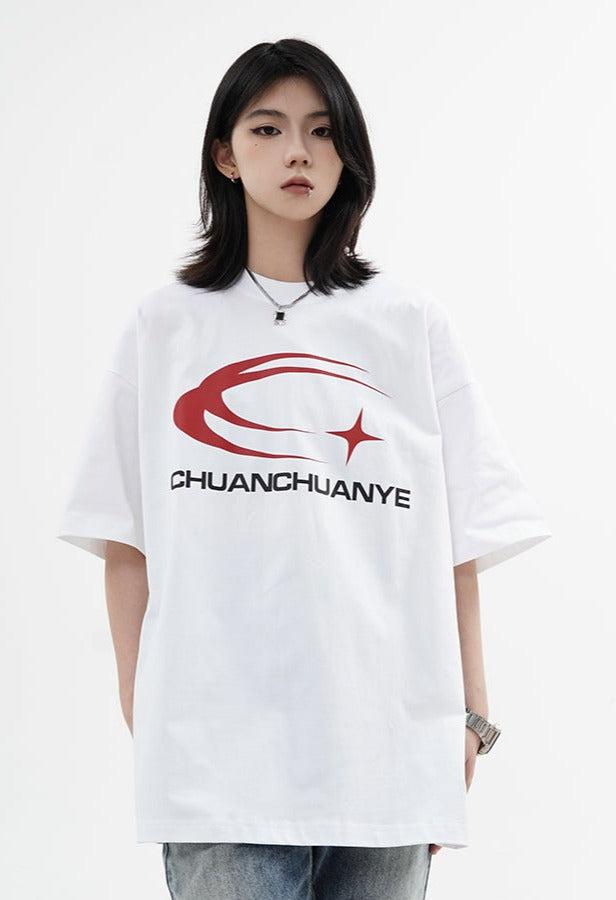 Chuanchuanye Text & Logo T-Shirt Korean Street Fashion T-Shirt By Made Extreme Shop Online at OH Vault