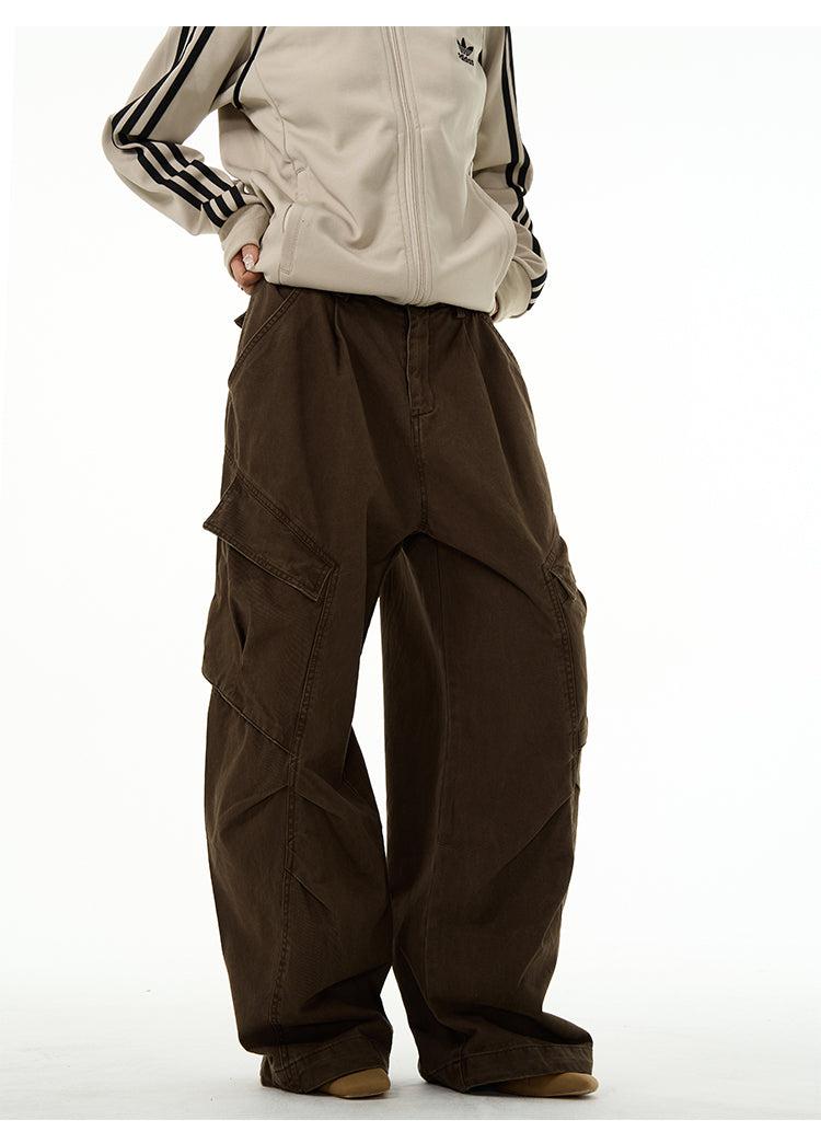 Slant Flap Pocket Cargo Pants Korean Street Fashion Pants By 77Flight Shop Online at OH Vault