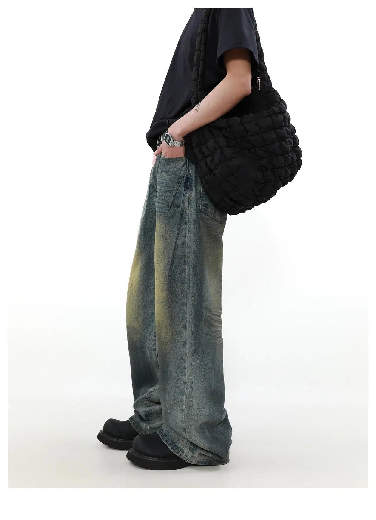 Dirty Fit Washed Wide Jeans Korean Street Fashion Jeans By Mr Nearly Shop Online at OH Vault