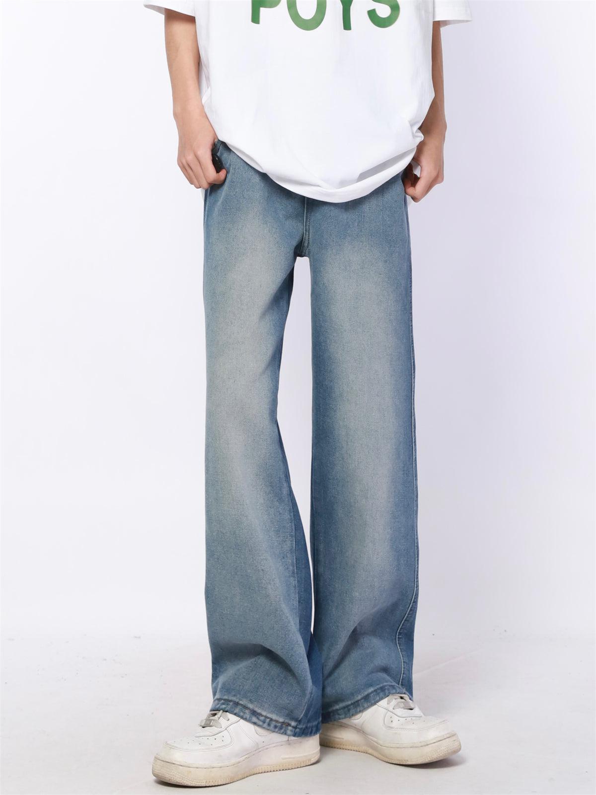 Gradient Washed Straight Jeans Korean Street Fashion Jeans By Made Extreme Shop Online at OH Vault