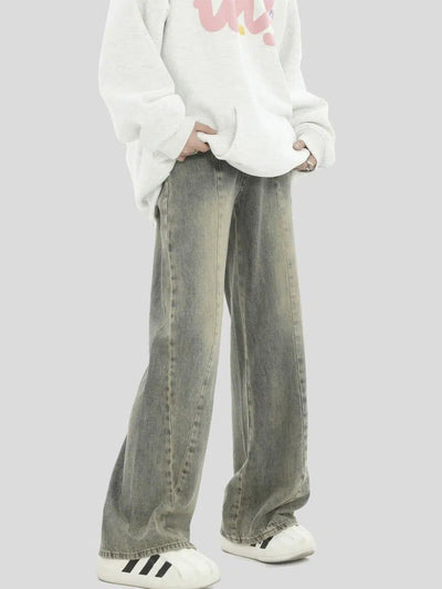 Washed Bootcut Regular Jeans Korean Street Fashion Jeans By INS Korea Shop Online at OH Vault