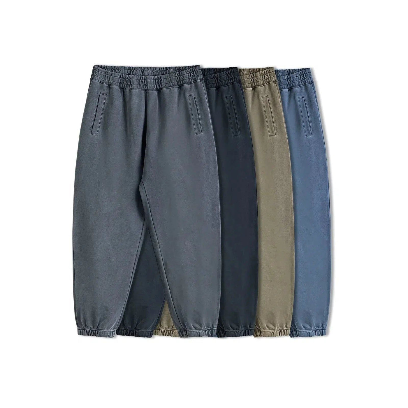 Gartered Washed Effect Pants Korean Street Fashion Pants By IDLT Shop Online at OH Vault