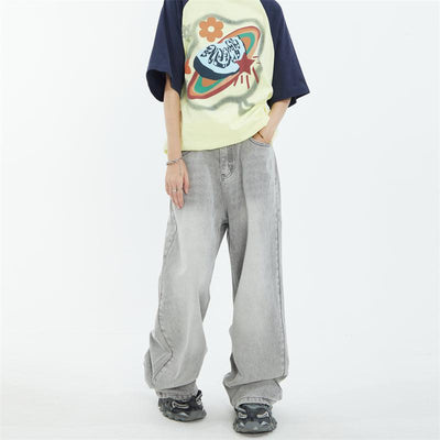 Acid Washed Whiskers Jeans Korean Street Fashion Jeans By MaxDstr Shop Online at OH Vault
