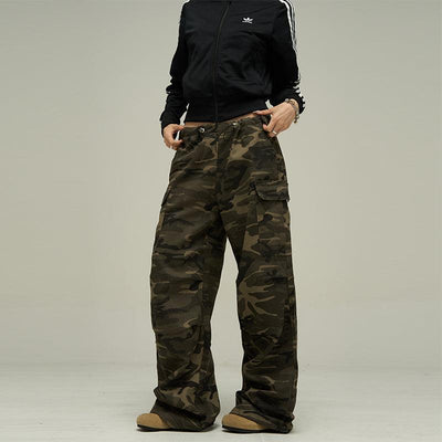 Classic Camouflage Cargo Pants Korean Street Fashion Pants By 77Flight Shop Online at OH Vault