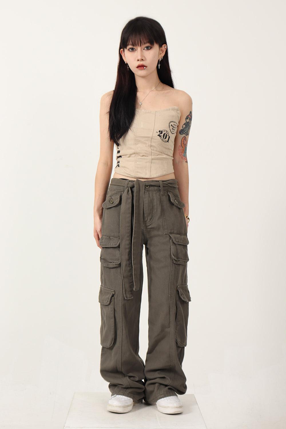 Yuppie Style Cargo Pants Korean Street Fashion Pants By Jump Next Shop Online at OH Vault