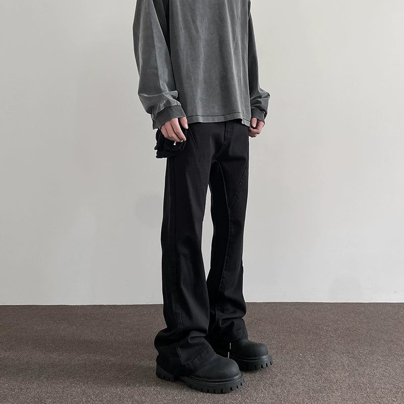 Functional Patched Pocket Bootcut Pants Korean Street Fashion Pants By A PUEE Shop Online at OH Vault