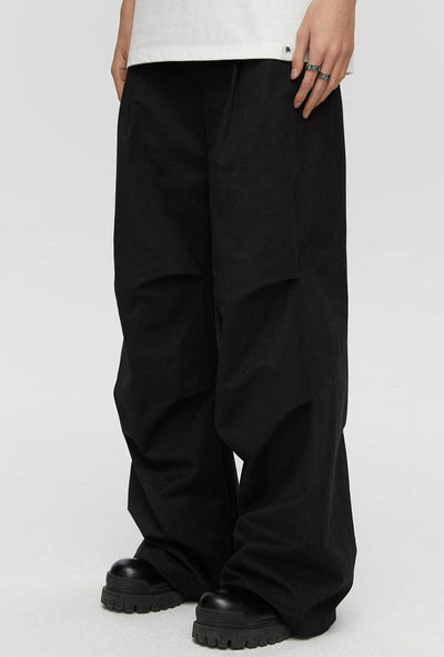 Pleated Parachute Pants Korean Street Fashion Pants By Kreate Shop Online at OH Vault