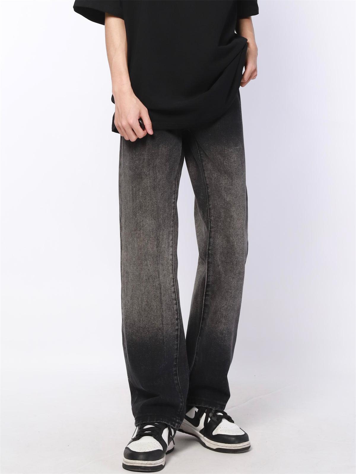 Gradient Washed Straight Leg Jeans Korean Street Fashion Jeans By Made Extreme Shop Online at OH Vault