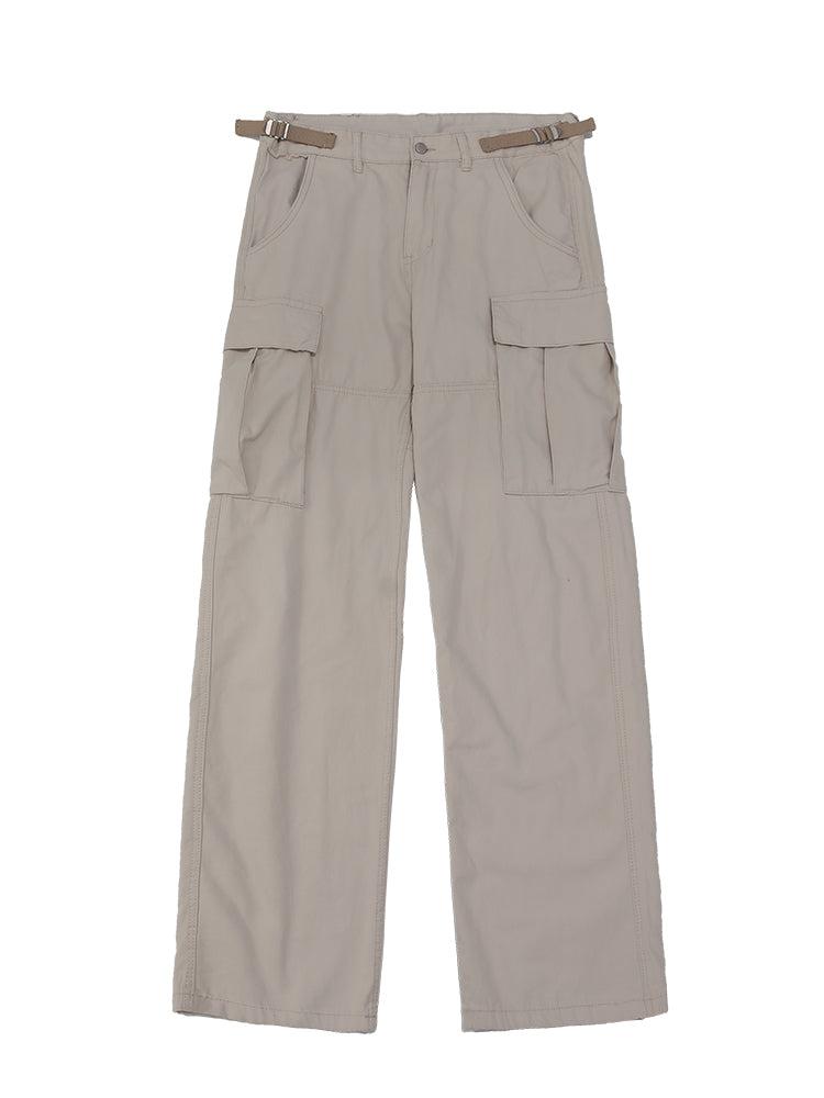 MEBXX Loose Straight Pocket Cargo Pants Korean Street Fashion Pants By Made Extreme Shop Online at OH Vault