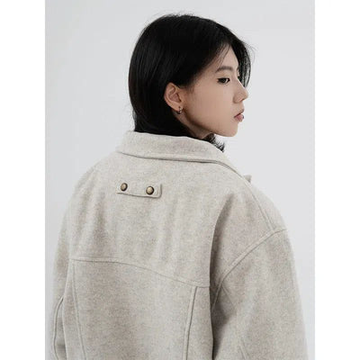 Casual Mini Buttoned Jacket Korean Street Fashion Jacket By Made Extreme Shop Online at OH Vault
