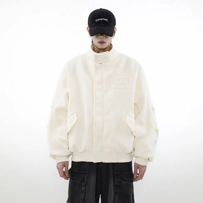 Woolen Clean Solid Color Jacket Korean Street Fashion Jacket By Mr Nearly Shop Online at OH Vault