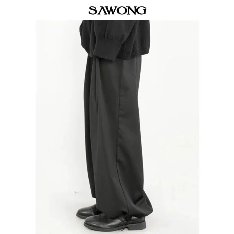 Drapey Cuff String Pants Korean Street Fashion Pants By SAWong Shop Online at OH Vault