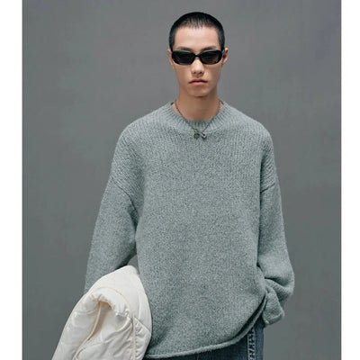 Drop Shoulder Lined Sweater Korean Street Fashion Sweater By NANS Shop Online at OH Vault