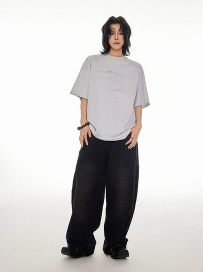 Plain Logo T-Shirt Korean Street Fashion T-Shirt By Cro World Shop Online at OH Vault