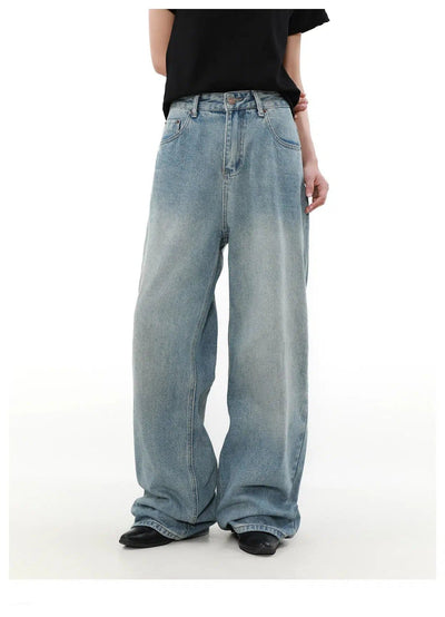 High Waisted Light Wash Jeans Korean Street Fashion Jeans By Mr Nearly Shop Online at OH Vault
