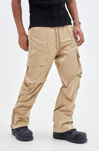 Drawstring Pleats Cargo Style Pants Korean Street Fashion Pants By Made Extreme Shop Online at OH Vault