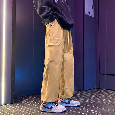 Made Extreme Flap Pocket Side Drawstring Pants Korean Street Fashion Pants By Made Extreme Shop Online at OH Vault