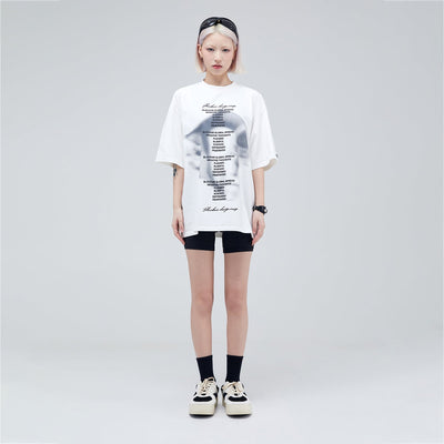 Duplicated Lines T-Shirt Korean Street Fashion T-Shirt By Made Extreme Shop Online at OH Vault