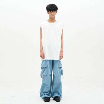 Multi Pocket Parachute Pants Korean Street Fashion Pants By 77Flight Shop Online at OH Vault