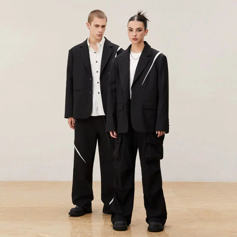 Kreate Blade Cuts Detail Pants Korean Street Fashion Pants By Kreate Shop Online at OH Vault