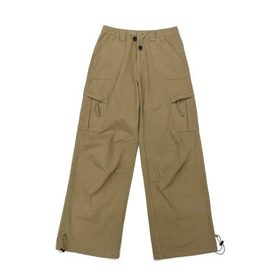 Multiple Pocket Straight Cargo Pants Korean Street Fashion Pants By FATE Shop Online at OH Vault