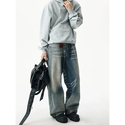 Whiskers Fade Washed Jeans Korean Street Fashion Jeans By MaxDstr Shop Online at OH Vault