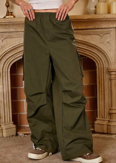 Pocket Cargo Track Pants Korean Street Fashion Pants By Donsmoke Shop Online at OH Vault