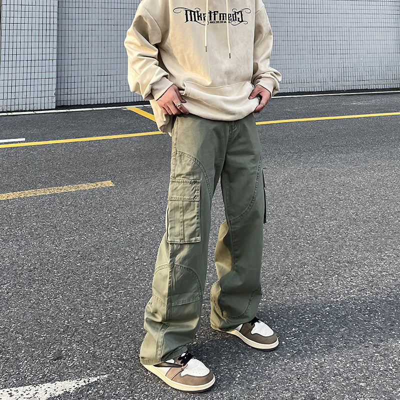 Casual Fit Cargo Pants Korean Street Fashion Pants By A PUEE Shop Online at OH Vault