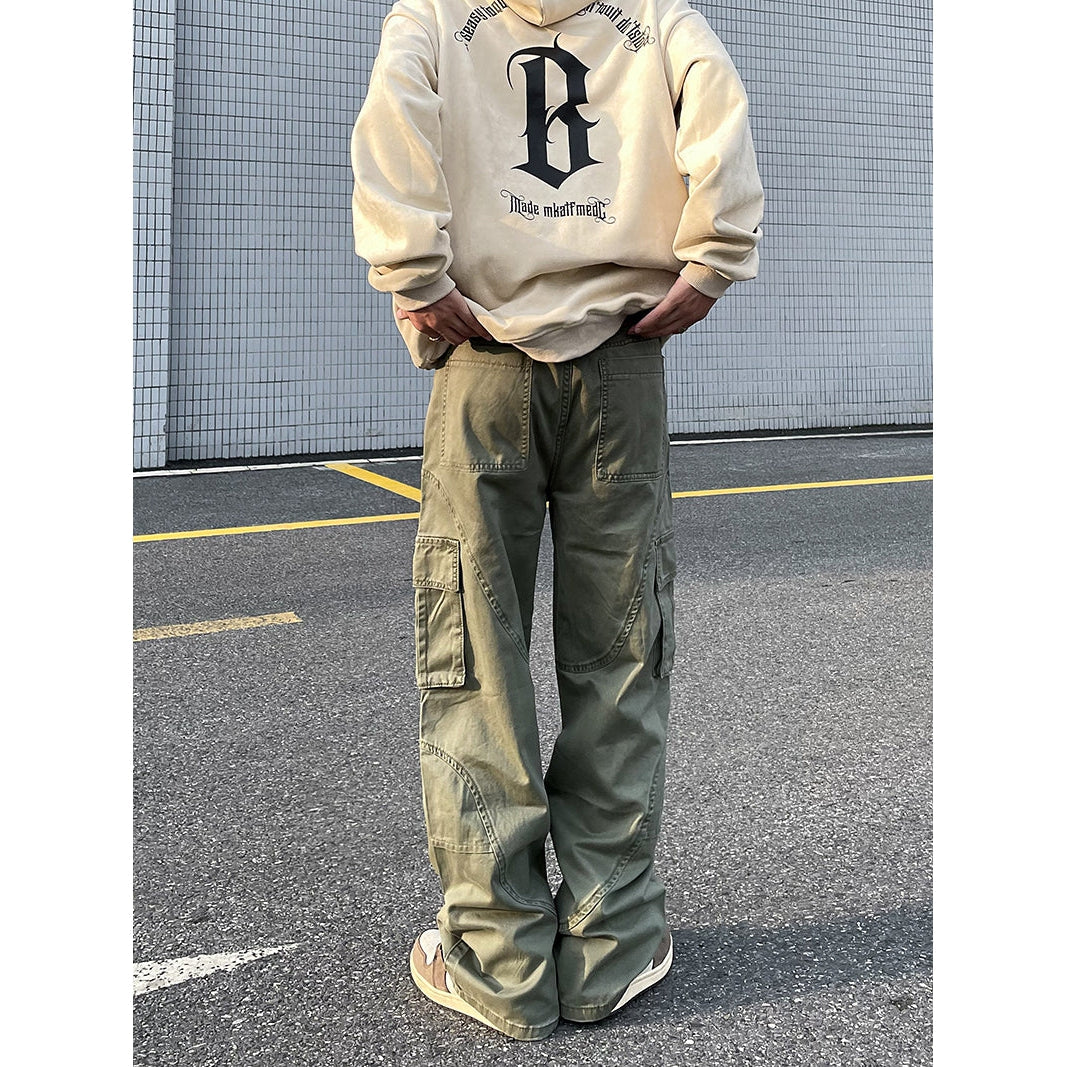 Casual Fit Cargo Pants Korean Street Fashion Pants By A PUEE Shop Online at OH Vault