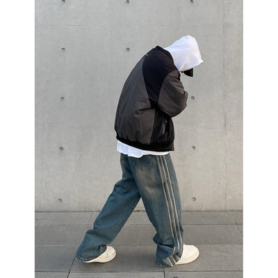 A PUEE Two Tone Overlay Jacket Korean Street Fashion Jacket By A PUEE Shop Online at OH Vault