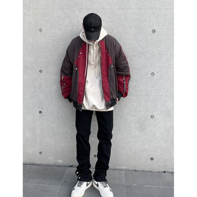 A PUEE Two Tone Overlay Jacket Korean Street Fashion Jacket By A PUEE Shop Online at OH Vault