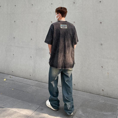 Washed Multi Pocket Jeans Korean Street Fashion Jeans By A PUEE Shop Online at OH Vault