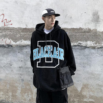 Blackair Oversize Hoodie Korean Street Fashion Hoodie By Ash Dark Shop Online at OH Vault