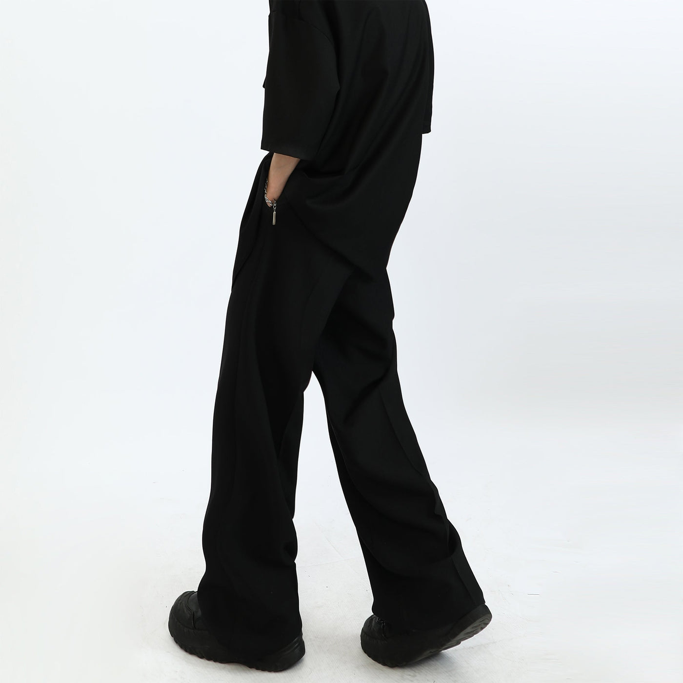Casual Pleated Trousers Korean Street Fashion Pants By Ash Dark Shop Online at OH Vault