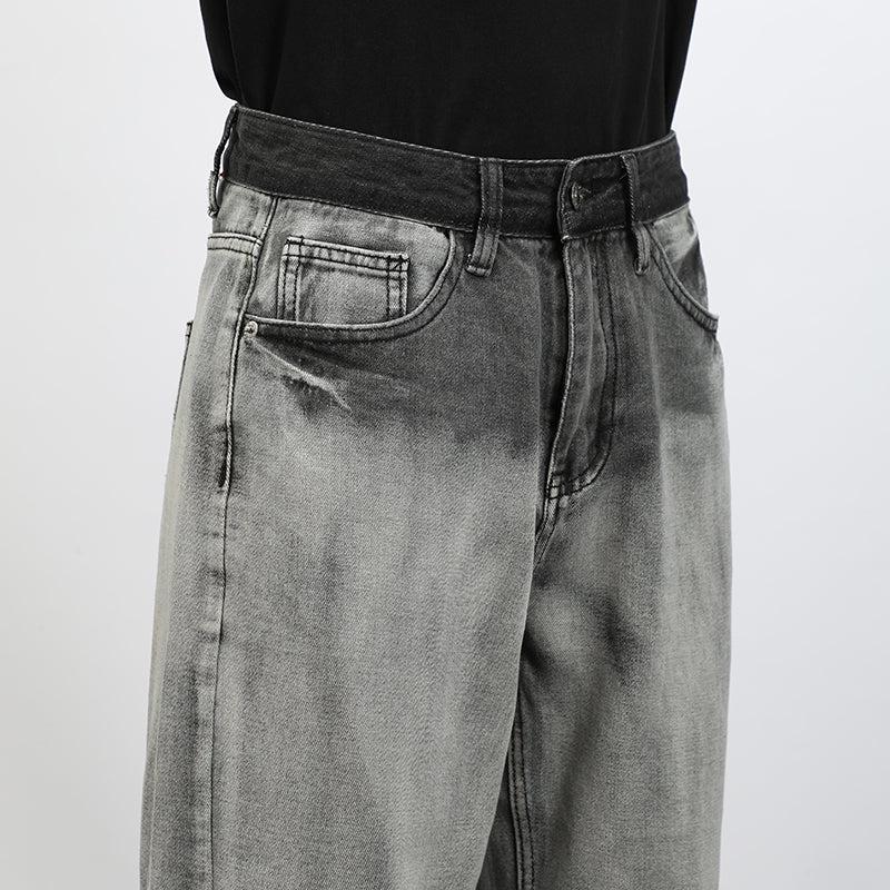 Washed Gradient Jeans Korean Street Fashion Jeans By Ash Dark Shop Online at OH Vault