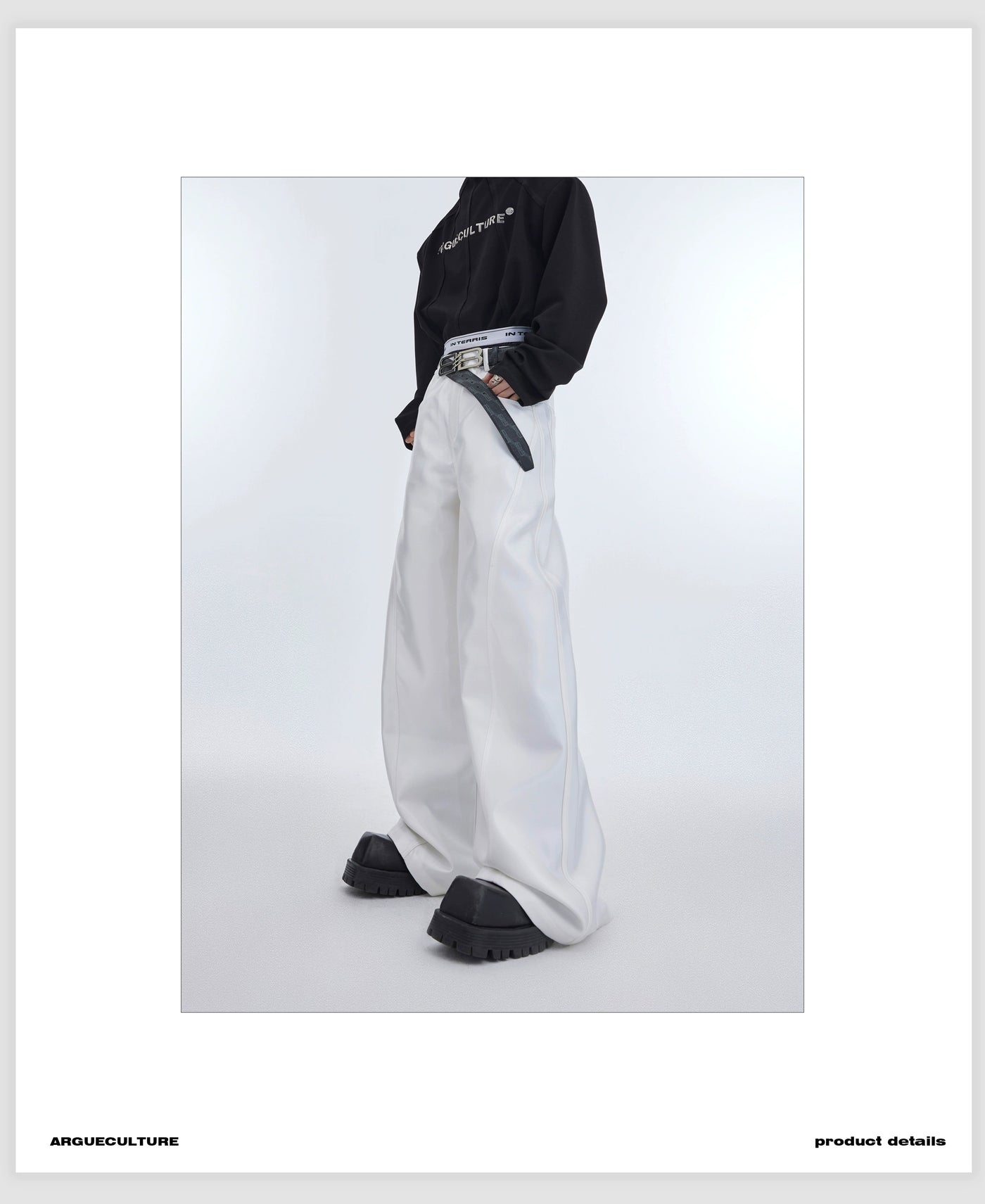 Versatile Wide Cut Pants Korean Street Fashion Pants By Argue Culture Shop Online at OH Vault