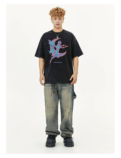 Vintage Elf Graphic T-Shirt Korean Street Fashion T-Shirt By Made Extreme Shop Online at OH Vault