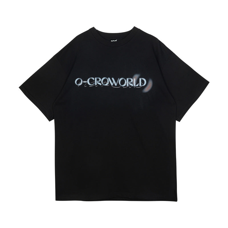 Logo Embroidered T-Shirt Korean Street Fashion T-Shirt By Cro World Shop Online at OH Vault