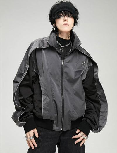 Metallic Mist Jacket Korean Street Fashion Jacket By Cro World Shop Online at OH Vault