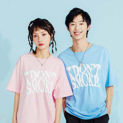 Donsmoke Cloud Logo T-Shirt Korean Street Fashion T-Shirt By Donsmoke Shop Online at OH Vault