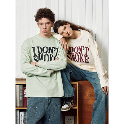Donsmoke Standard Logo Longsleeve T-Shirt Korean Street Fashion T-Shirt By Donsmoke Shop Online at OH Vault