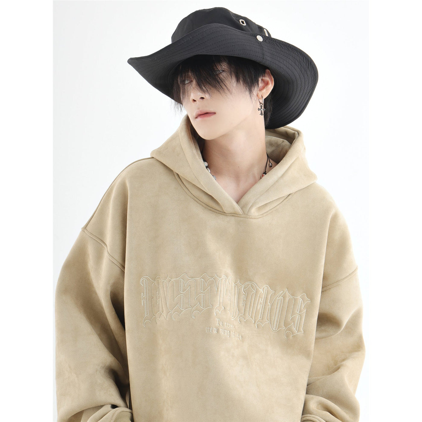 Letter Graphic Hoodie Korean Street Fashion Hoodie By INS Korea Shop Online at OH Vault