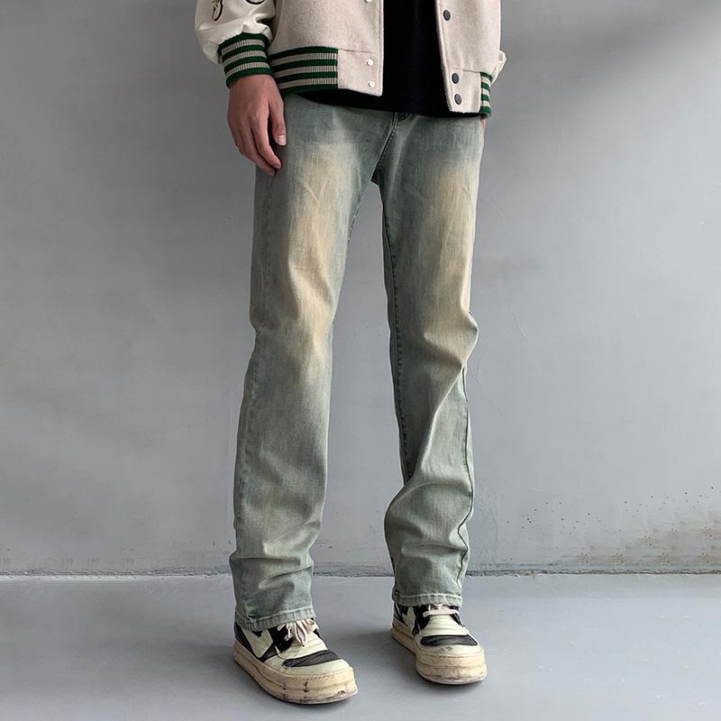 Clay Faded Jeans Korean Street Fashion Jeans By Kreate Shop Online at OH Vault