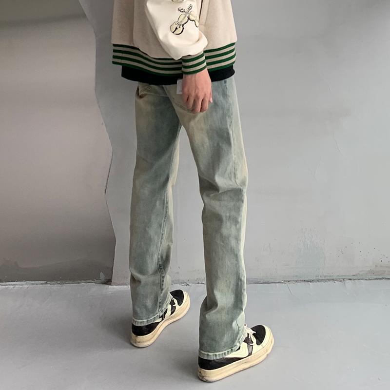 Clay Faded Jeans Korean Street Fashion Jeans By Kreate Shop Online at OH Vault