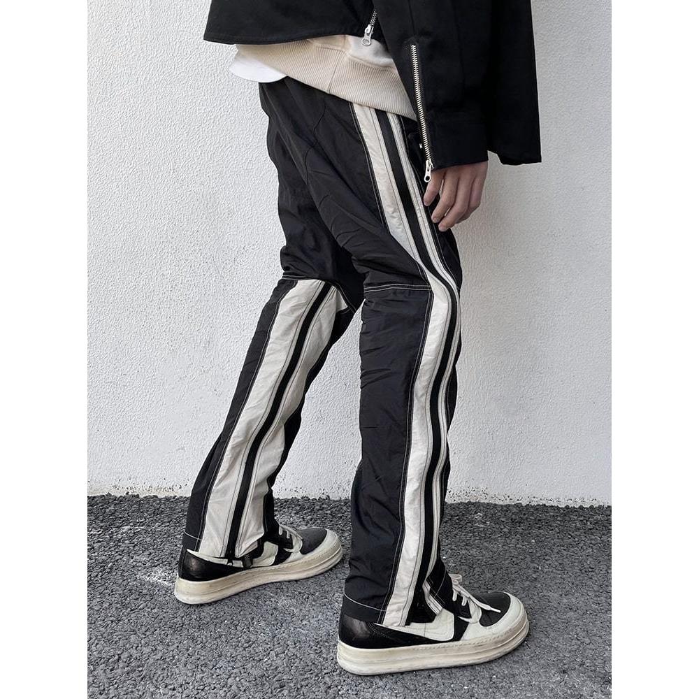 Zipper Racing Pants Korean Street Fashion Pants By Kreate Shop Online at OH Vault