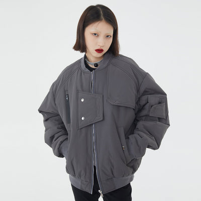 Half Buttons Jacket Korean Street Fashion Jacket By Made Extreme Shop Online at OH Vault