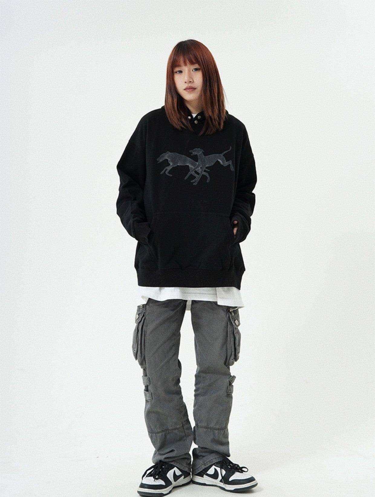Jumping Animal Graphic Hoodie Korean Street Fashion Hoodie By Made Extreme Shop Online at OH Vault