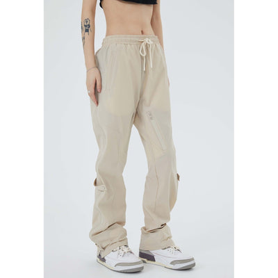 Relaxed Fit Drawstring Pants Korean Street Fashion Pants By Made Extreme Shop Online at OH Vault